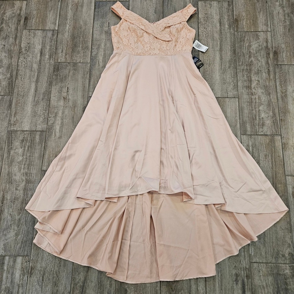 Torrid Disney Aurora Blush Off Shoulder Lace Midi Gown Womens 10 Wedding Formal